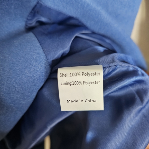 Allegra K Coats Notched Lapel Long Sleeves Single Breasted Fall Winter Peacoat - Picture 8 of 8